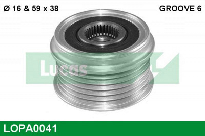 LUCAS ENGINE DRIVE lopa0041 -  Механизм свободного хода генератора